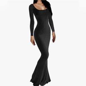 Black Bodycon Maxi Dress | XS